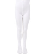 Melton plain tights in classic white