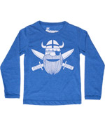 Danefae basic blue Tee with a pirate Viking print