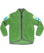 Molo green teddy fleece jacket