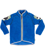 Molo knusse blauwe teddy fleece vest