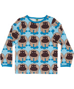 SmÃ¥folk happy hippoes printed T-shirt