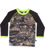 Molo stoere t-shirt voor autoliefhebbers met fluo gele toets