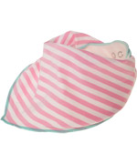 Molo pink candy striped baby bib