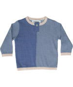 Pullover en tricot bleu par Mini A Ture
