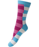 Melton shiny striped socks
