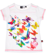 Molo mooie zomer t-shirt met kleurrijke vlindertjes