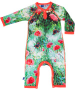 Molo poppy flower printed playsuit