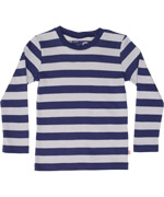 Katvig gray and navy striped long sleeve T-shirt 