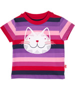 Joli T-shirt mauve 'chat souriant' par DanefÃ¦