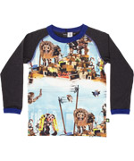 Molo grijze t-shirt met robotachtige dierenprint