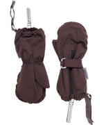 Mini A Ture protective coffee brown mittens