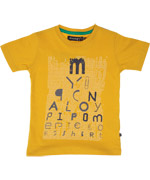 Minymo funky yellow school t-shirt