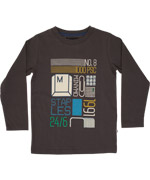 Minymo computer inspired grey T-shirt