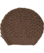Joli bonnet tricotÃ© en brun par Minymo