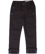 Molo trendy zwarte jeans met felblauwe stiksels