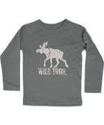 Wheat grijs-groene t-shirt met eland print