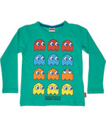Name It green t-shirt with Pacman ghost invasion print
