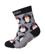 Melton fun penguin printed socks with ABS soles
