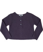 Mini A Ture purple cable knitted short cardigan