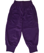 Mala comfy paarse baggy broek met glanzende schijn