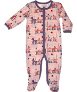 Minymo charming horse train printed suit with feet