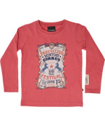 MInymo red t-shirt with circus badge print