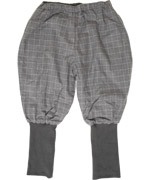Wheat trendy checked trousers