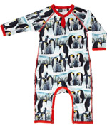 Molo penguin printed playsuit