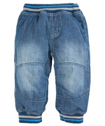 Name It baggy jeans broek met blauwe elastiek