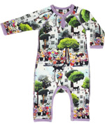 Molo cat in the city playsuit