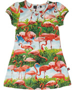 Molo amazing flamingo printed summer dress