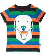 T-shirt multicolore avec chien par DanefÃ¦