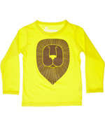 Super T-shirt jaune avec tÃªte de lion par DanefÃ¦