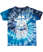 Super cool T-shirt 'tie-dye' bleu par DanefÃ¦