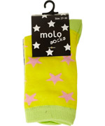 Molo 2-pack yellow socks and pink stars