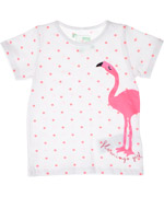 Name It schattige zomer t-shirt met roze flamingo