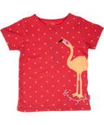 Name It schattige zomer t-shirt met oranje flamingo