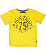 Minymo vibrant yellow V-neck T-shirt