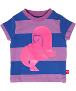 DanefÃ¦ zomerse t-shirt met fluo roze zeemeermin