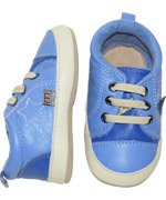Melton charmante sneakers in licht blauw leder