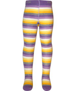 Melton felle panties met geel-paarse strepen
