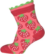 Melton strawberries printed baby socks
