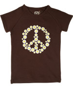 Ej Sikke Lej Flower power peace t-shirt