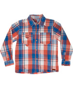Name It Checked shirt in red & blue