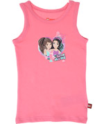 LEGO pink tank top with Emma and Mia
