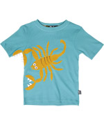 T-shirt turquoise avec scorpion par Ubang