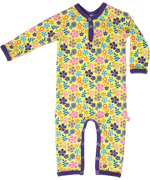 Katvig sunny yellow playsuit with lovely flowerfield