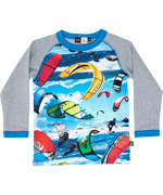 Molo coole t-shirt met kite surfers print