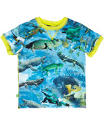 Molo exciting summer t-shirt with swimming lizards print