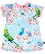 Molo cherry blossom and parrots baby dress